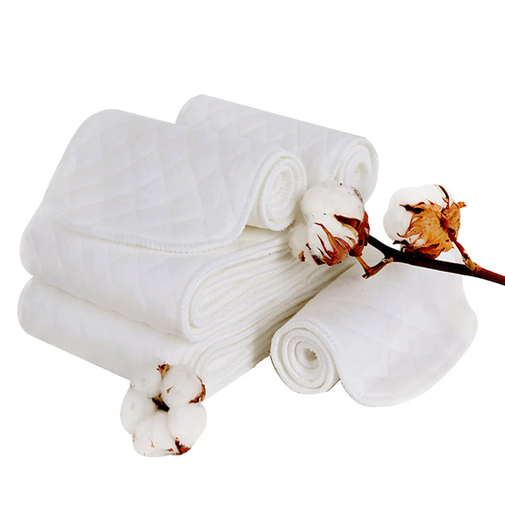 Washable Nappy Diaper-Insert Eco-Friendly Baby Cotton Cloth 10pcs 3-Layer