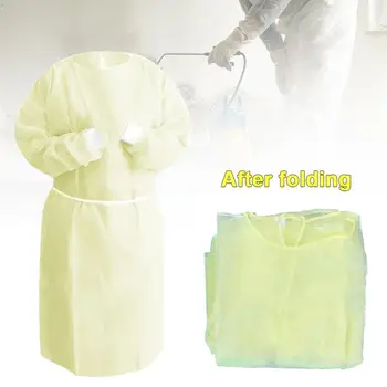 

10pcs Disposable Protection Gown Home Outdoor Protective Isolation Clothing for Outdoor Cycling Anti-fog Anti-particle