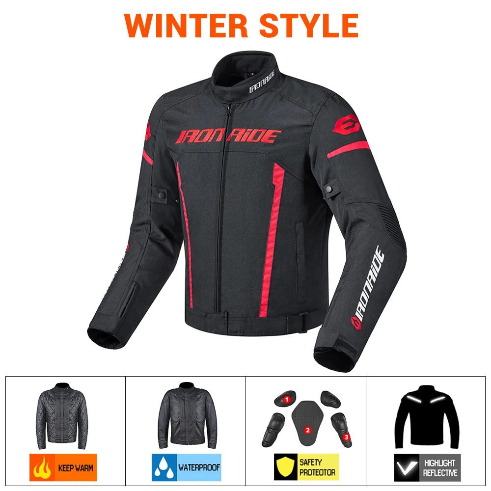 IRONRIDEWinterWaterproofMotorcycleJacketMenRidingRacingMotoJacketBodyArmorProtectionMotocrossJacketWithLinner-AliExpress201355758