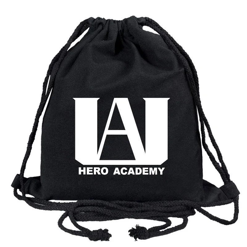 Холщовая Сумка мой герой колледж простой рюкзак мешок с кулиской школьный шнурок спортивная сумка