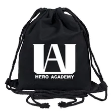 Холщовая Сумка мой герой колледж простой рюкзак мешок с кулиской школьный шнурок спортивная сумка