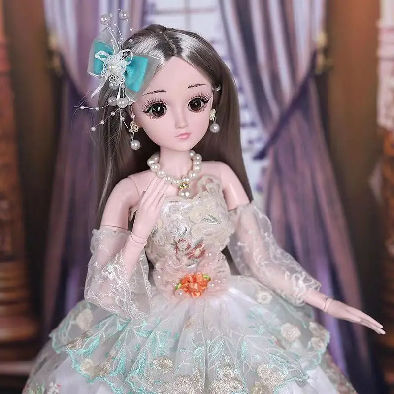 1/3 60 см 20 подвижная шарнирная кукла BJD игрушка мода 3D глаза куклы с одеждой ювелирные изделия обувь аксессуары Игрушки для девочек - Цвет: no box 60cm
