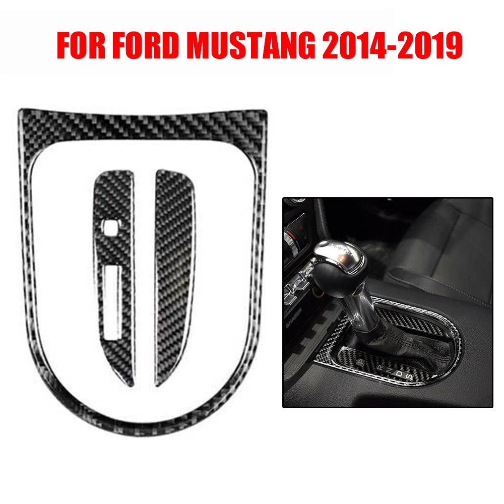 

3pcs/Set Carbon Fiber Interior Gear Shift Surround Cover Trim For Ford Mustang 2014-2019 Brand New And High Quality Accessories