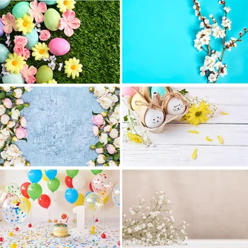 

Vinyl Custom Photography Backdrops Flower and Wooden Planks Theme Photography Background 190117SK-03