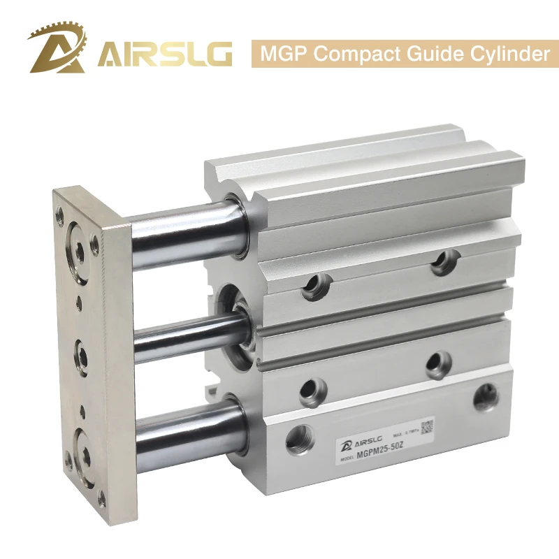

MGP Compact guide cylinder Thin Three axis air pneumatic cylinder with guide rod MGPM32 40 mm Bore stroke 25-400mm MGPL32 40