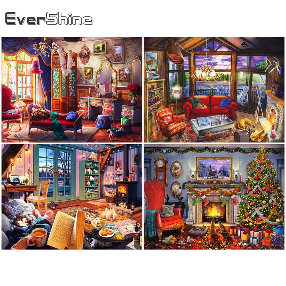 Evershine 5D DIY Алмазная мозаика наборы для вышивки крестом вышивка пейзаж