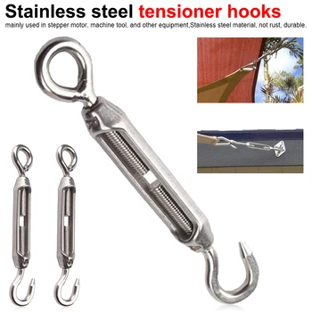 

M4 M5 stainless steel 304 hook & eye turnbuckle hook wire rope tensioner Camping Tent Fixing Accessory