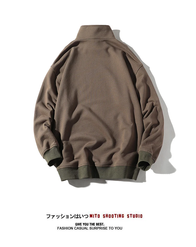 Misniki Men Streetwear Sweatshirt Hip Hop Color Block Patchwork Sweatshirts Mens Harajuku Pullover Casual JP46