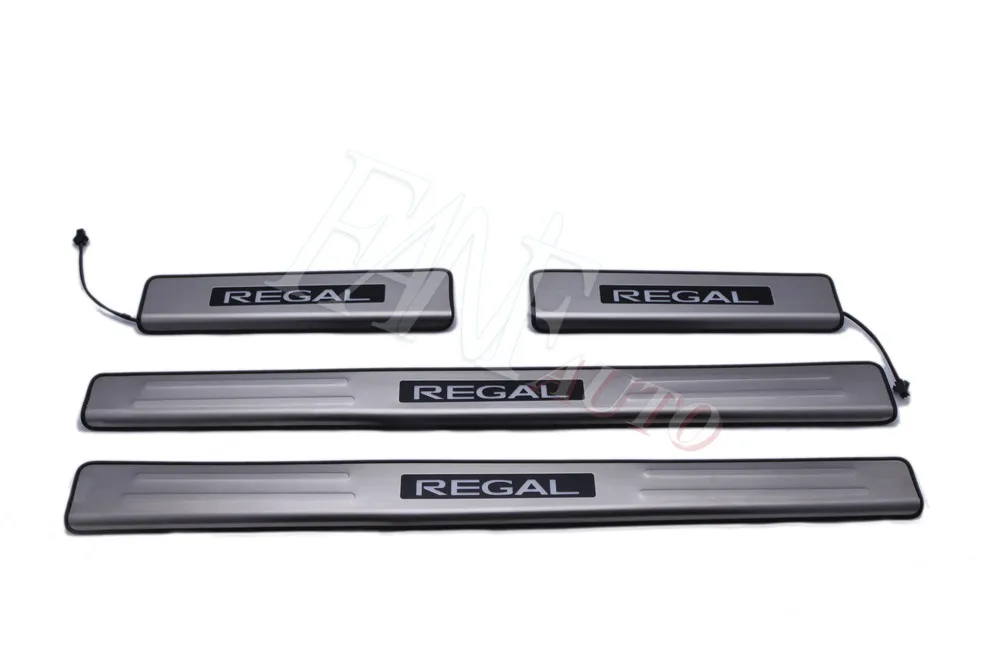 Нержавеющая сталь Led порога Накладка защита Накладка для Buick Regal 2008