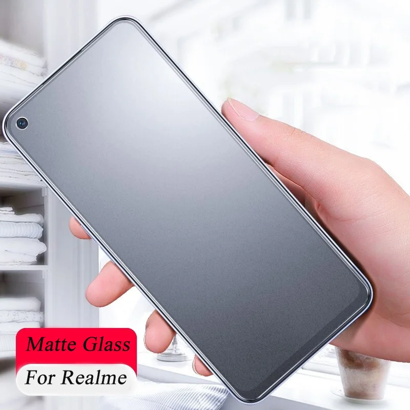 Matte Frosted Tempered Glass For Realme 7 6 X50 Pro C3 X7 V5 5G Screen Protector q2 6Pro X50Pro Protective Film | Мобильные телефоны