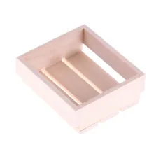 

DIY Kitchen Wooden Box Miniature Kitchen Accessories Wood Frame Doll House Miniatures 1:12 Accessories dollhouse
