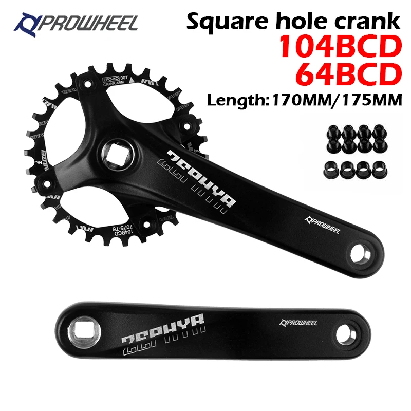 Коленчатая Звездочка Prowheel MTB из алюминиевого сплава узкие цепи коленчатая для