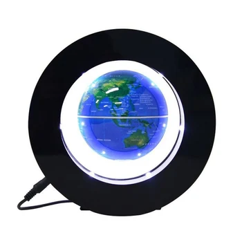 

Magnetic Levitation Floating Globe Maglev Levitation Rotating Globe World Map with LED Lights for Teaching Office Decoration