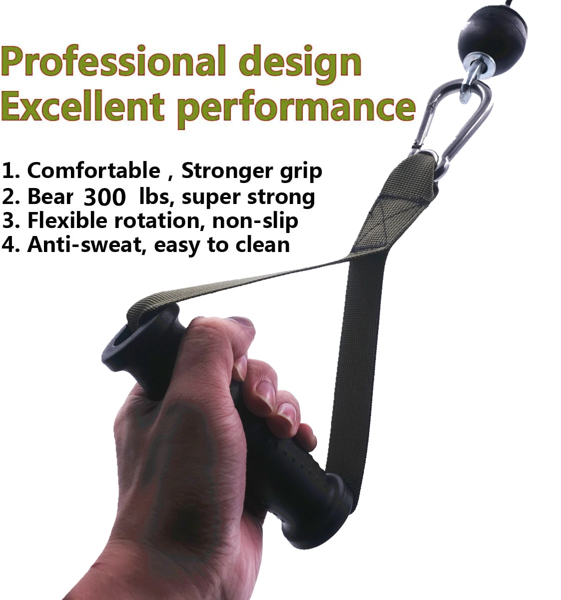 KYLIN SPORT Fitness Griffe - Silikon Griffe Für Kabelmaschinen & Bänder