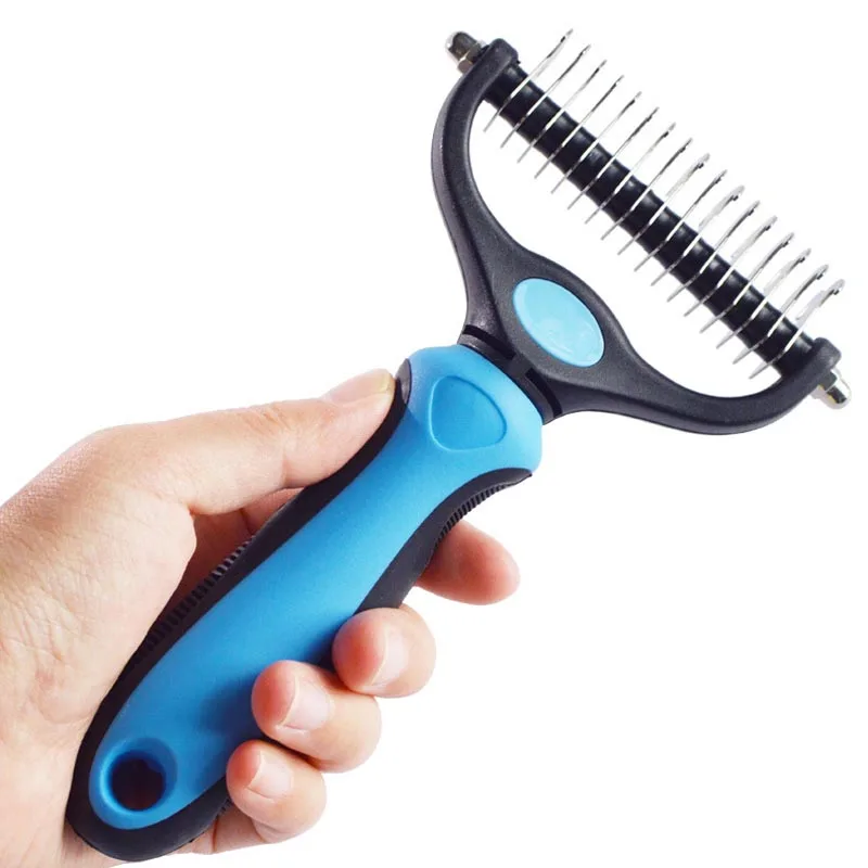 Professional Pet Hair Remover Dog Cat Hair Comb Easy Removing Tangles