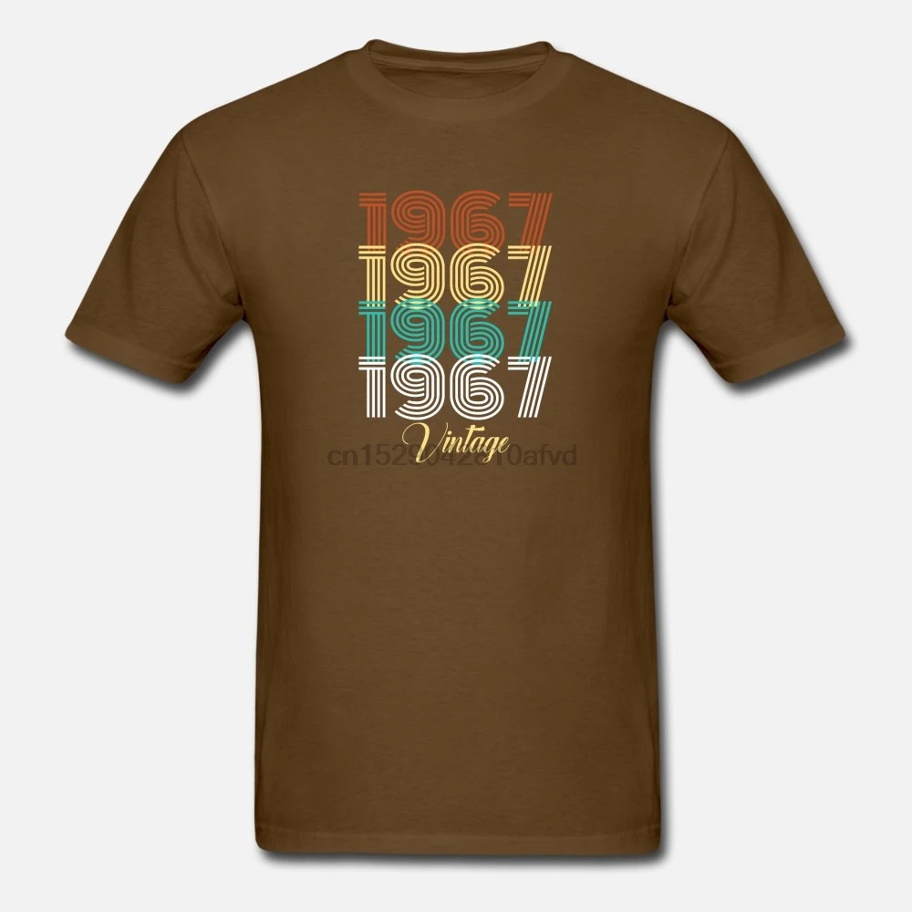 Men t shirt 1967 Birthday Gift retro Vintage tshirts Women-tshirt | Мужская одежда