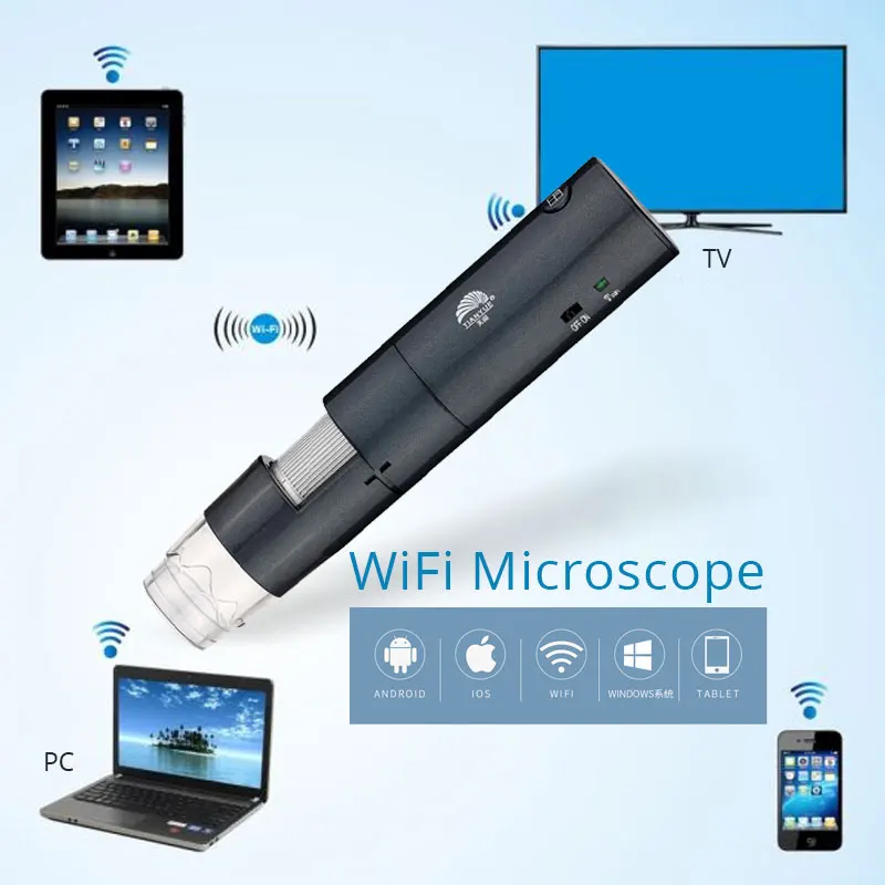 Цифровой микроскоп с Wi-Fi и 300-кратным увеличением портативный беспроводной со