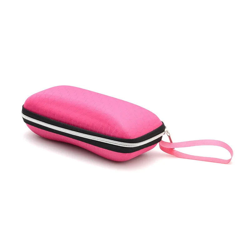 Pink Чехол для очков s Чехол для солнцезащитных очков для женщин коробка для очков с ремешком на молнии Чехол для очков s для мужчин - Цвет: Pink