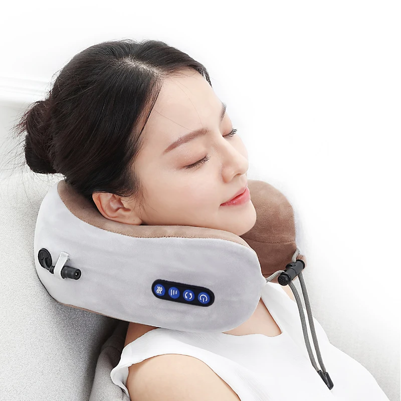 Подушка-массажер U-образная для шеи плеч и | Красота здоровье