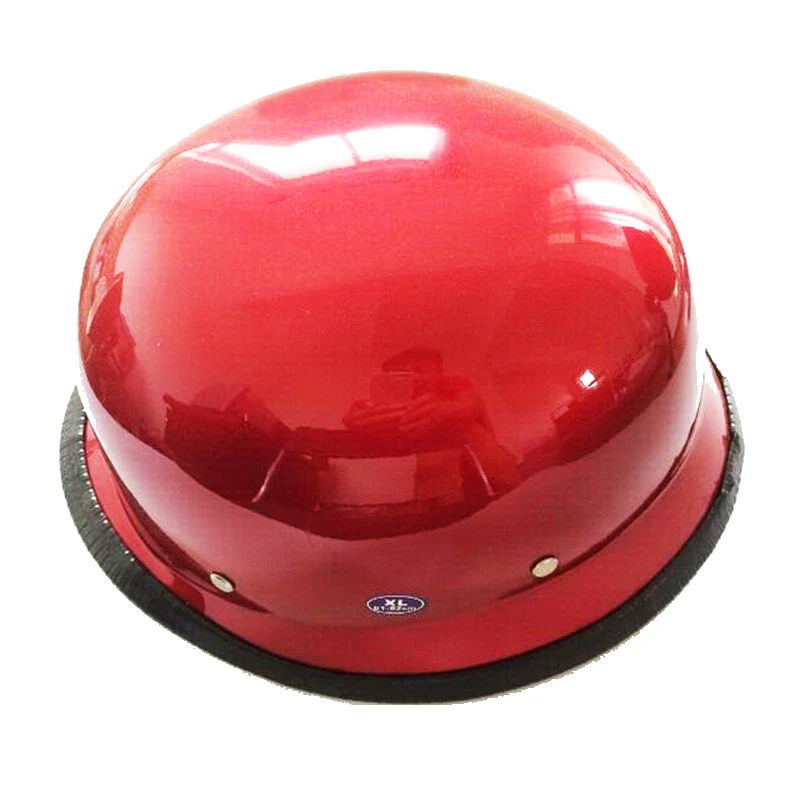 Немецкий y стиль винтажный мотоциклетный немецкий шлем DOT graphics Moto Motocicleta Capacete Casco Cruiser полушлемы - Цвет: red