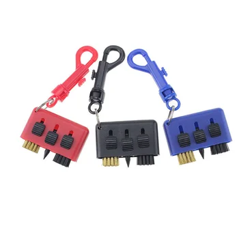 

3-in-1 Golf Clean Brush Pocket Multi Tool Golf Club Grooves Putter Wedge Balls Cleaning Brush Cleaner Tool Golf Easy To Cleaning