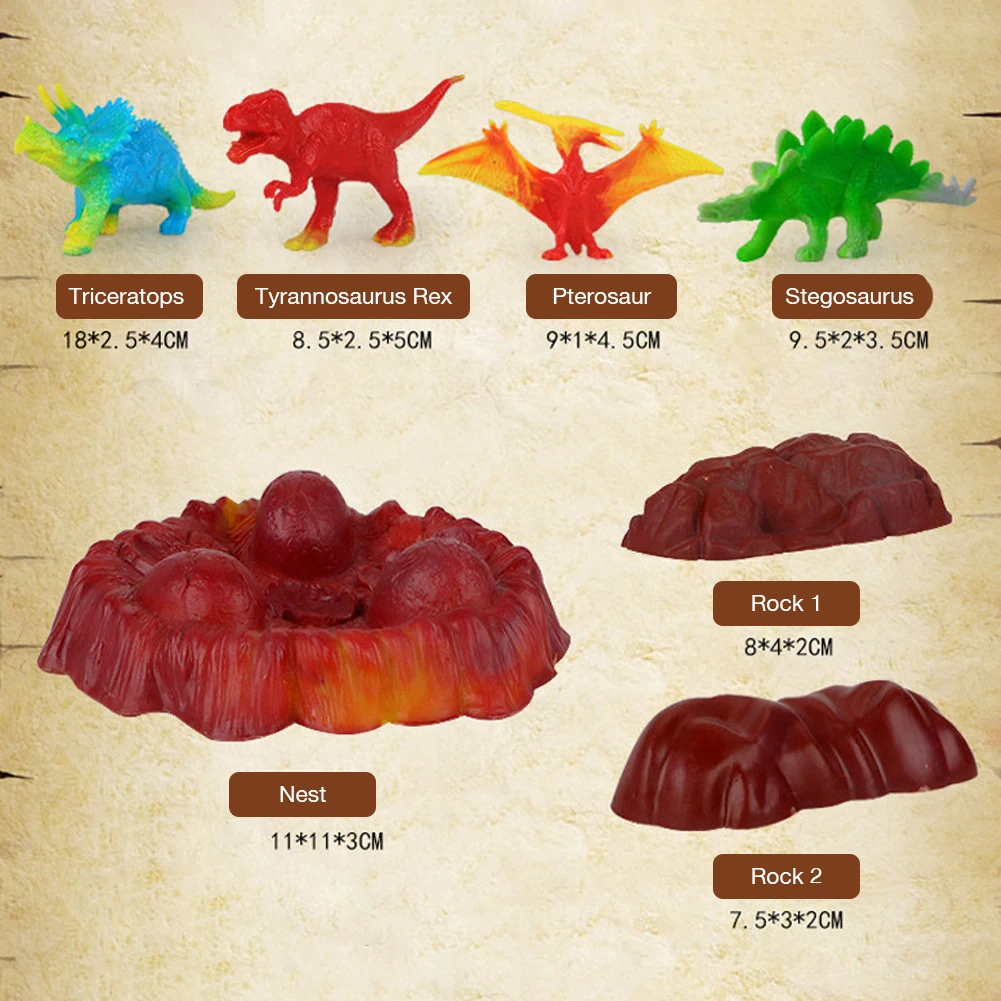 Динозавр мир моделирование спрей извержение вулкана модель развивающие игрушки Дошкольный мир динозавр вымирание модель лучший подарок