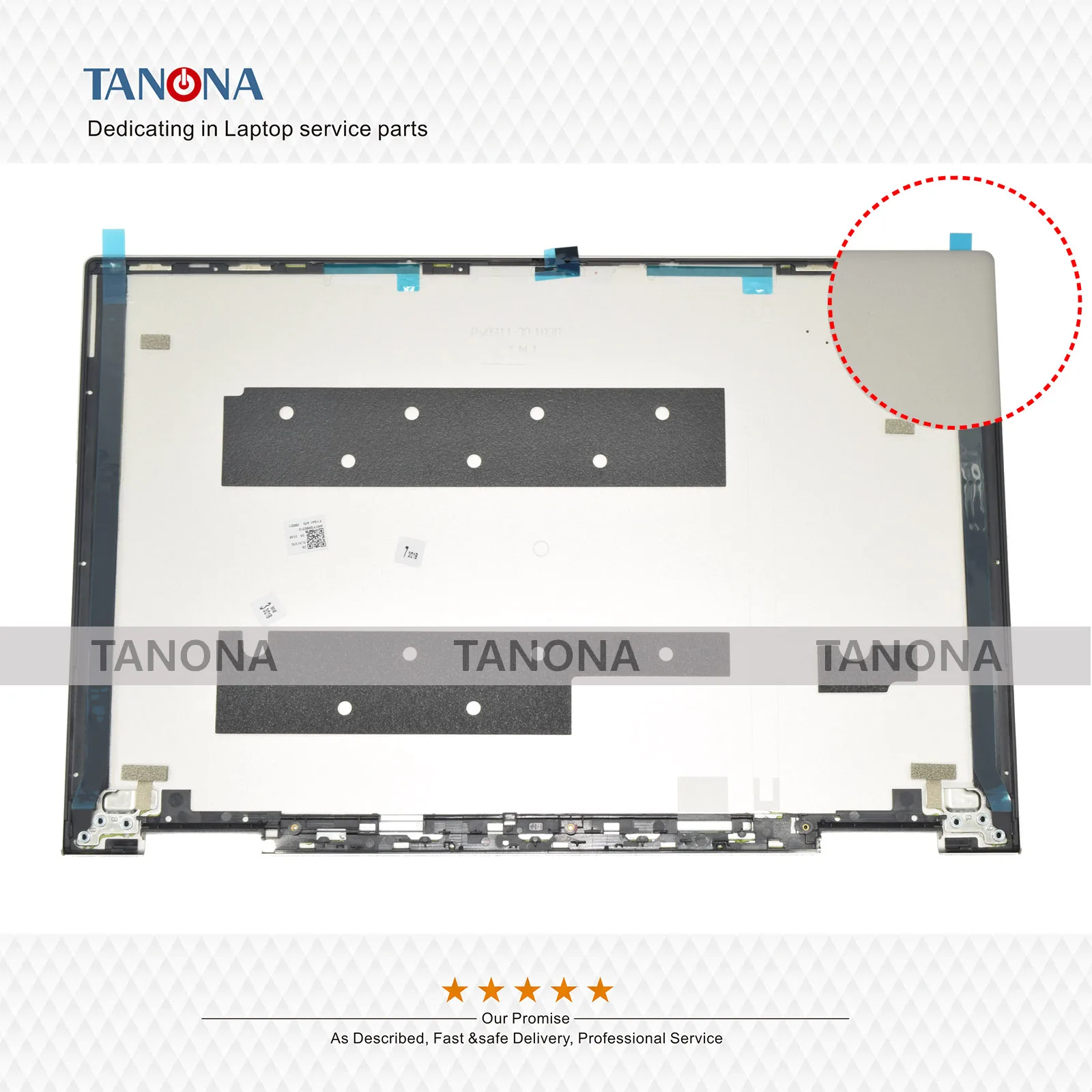 Coque Arrière LCD / LCD Back Cover Pour Lenovo Yoga C740-14IML (81TC) - Argent