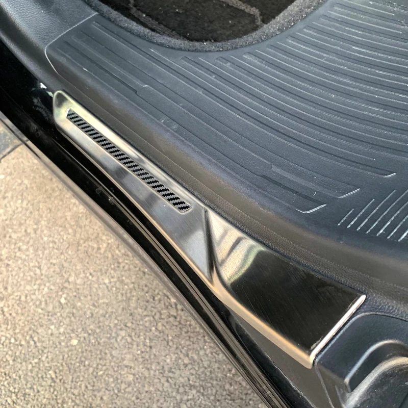 

for Subaru Forester 2019 Stainless Steel Car-Styling Accessories Exterior Outer Door Sill Scuff Plate Guard 4PCS