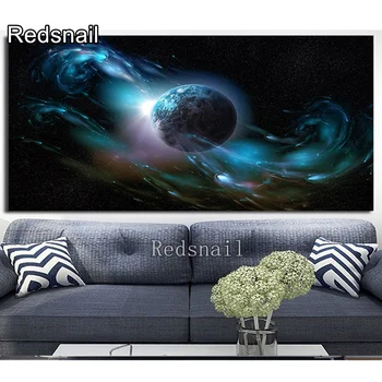 

Earth Galaxy Space Diamond Embroidery full round diamond, Mosaic image Rhinestone 5D DIY diamond painting universe scene, TT1886