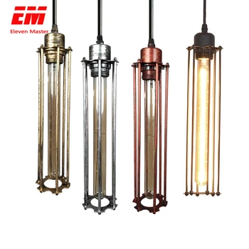 

modern black cage flute pendant lights iron minimalist retro nordic loft industrial lamp metal Hanging Lamp E27 Indoor ZDD0007