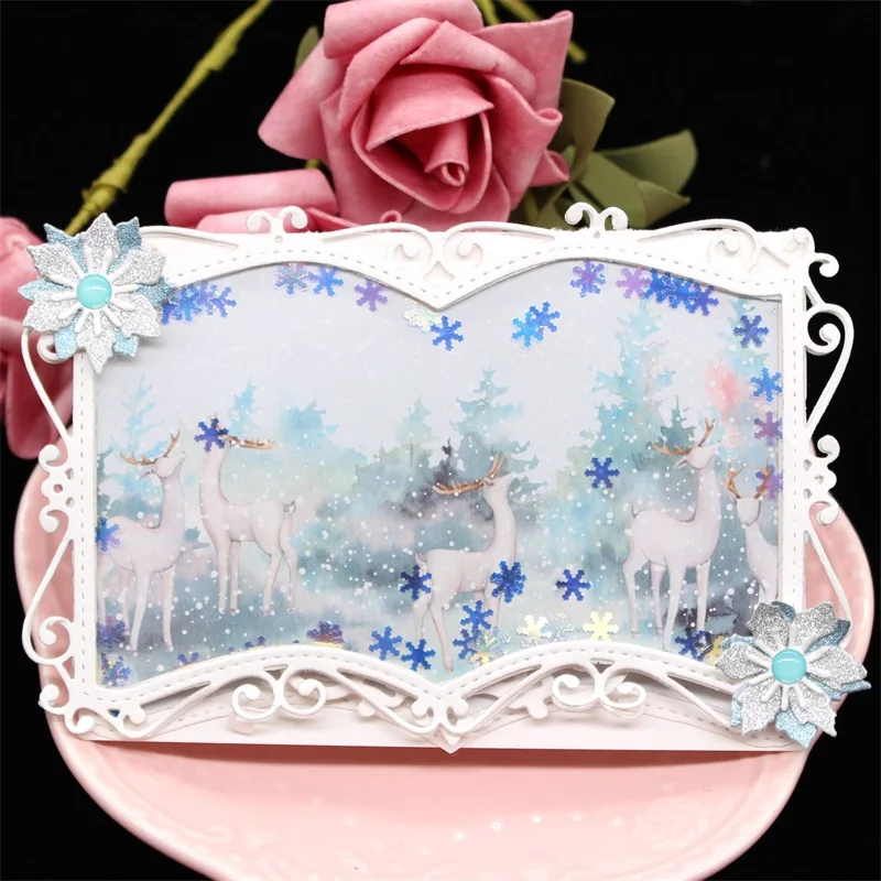 KSCRAFT книги металлические режущие штампы трафареты для DIY скрапбукинга/фотоальбом