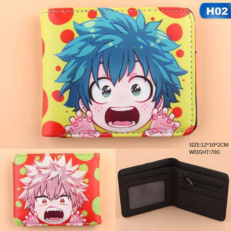 Anime Boku No Hero Academia Wallet Women Men My Hero Academia Coin Purses Unisex Money Bag