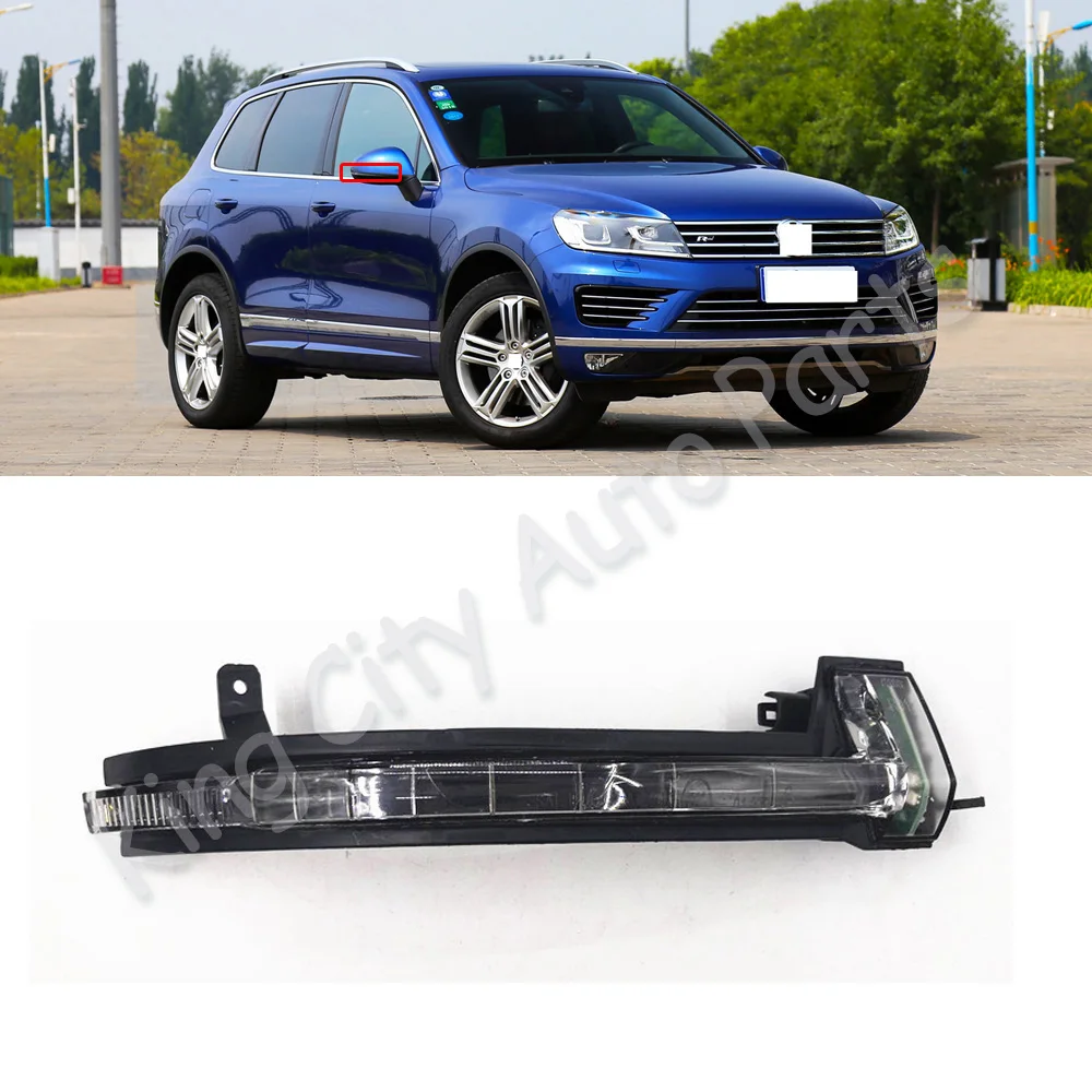 CAPQX для Volkswagen Touareg 2011- Автомобильное зеркало заднего вида Светодиодный Боковой указатель поворота светильник боковой репитер индикаторная лампа-мигалка светильник