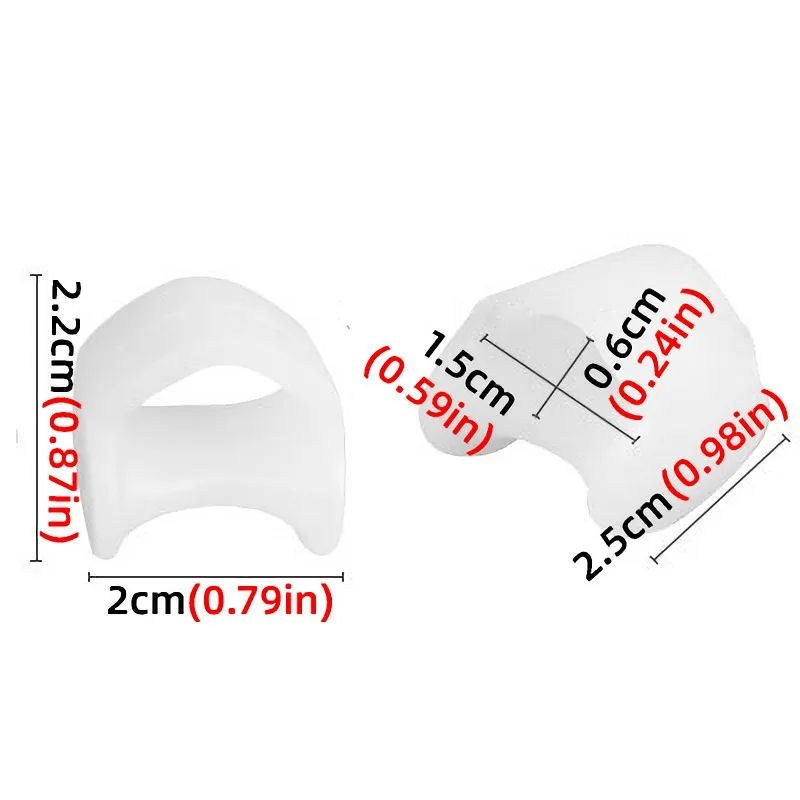 Toe Separators 4pcs=2pairs Silicone Separator Hallux Valgus Finger Protector Toe Orthopedic Products Corrector Feet Care Straightener Pedicure