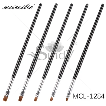 

5pcs Professional Nail Art Brush Set UV Gel Polish Designs Line Painting Drawing Pen For Manicure Brush Tips Tools