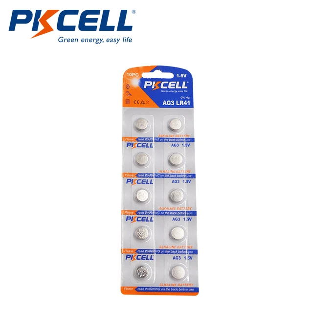 LR41 AG3 Piles Bouton Alcaline pour Stylo Laser,Thermomètre,Jouet,Lot de  10,PKCELL : : High-Tech