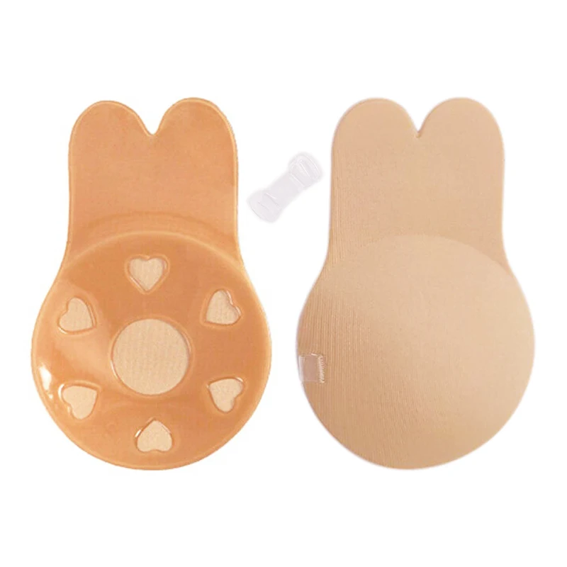 CDJLFH VIP 1 пара Модный женский бюстгальтер с подтяжкой лента бюстгальтер «кролик» силиконовые покров многоразового пользования для соска крышка Пуш Ап Бюстгальтер Lenceria аксессуары Mujer