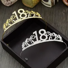 Headband Crown Crystal 18th Birthday Princess Women 1pcs