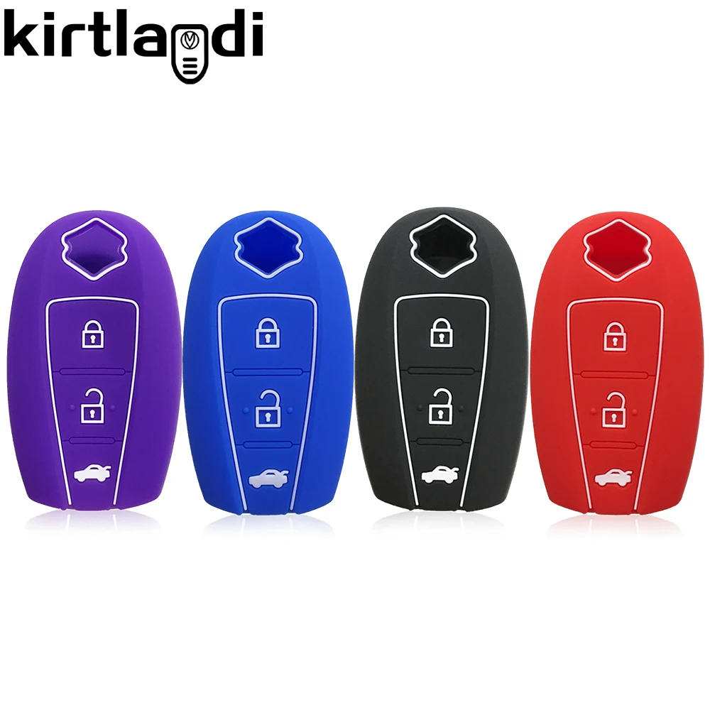 Silicone 3 Button Remote Key Cover Shell For Suzuki Vitara Swift Sport