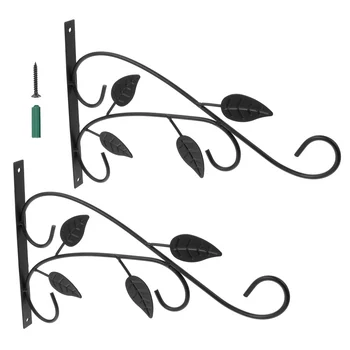 

2Pcs Flower Basket Hanging Rack Nordic Style Vine Design Plant Hook Flowerpot Hook Hanging Bracket for Outdoor Office Garden