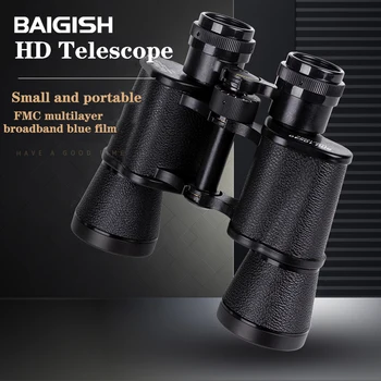 

BAIGISH Military Black Telescope 10X40 HD High Magnification Outdoor Tourism Hunting Binoculars lll Night Vision Binoculars