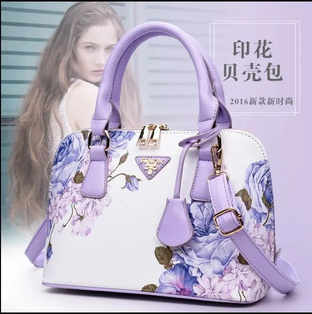 

2020 New Style Korean-style Fashion Printed Shell Bag Chinese-style Shoulder Handbag