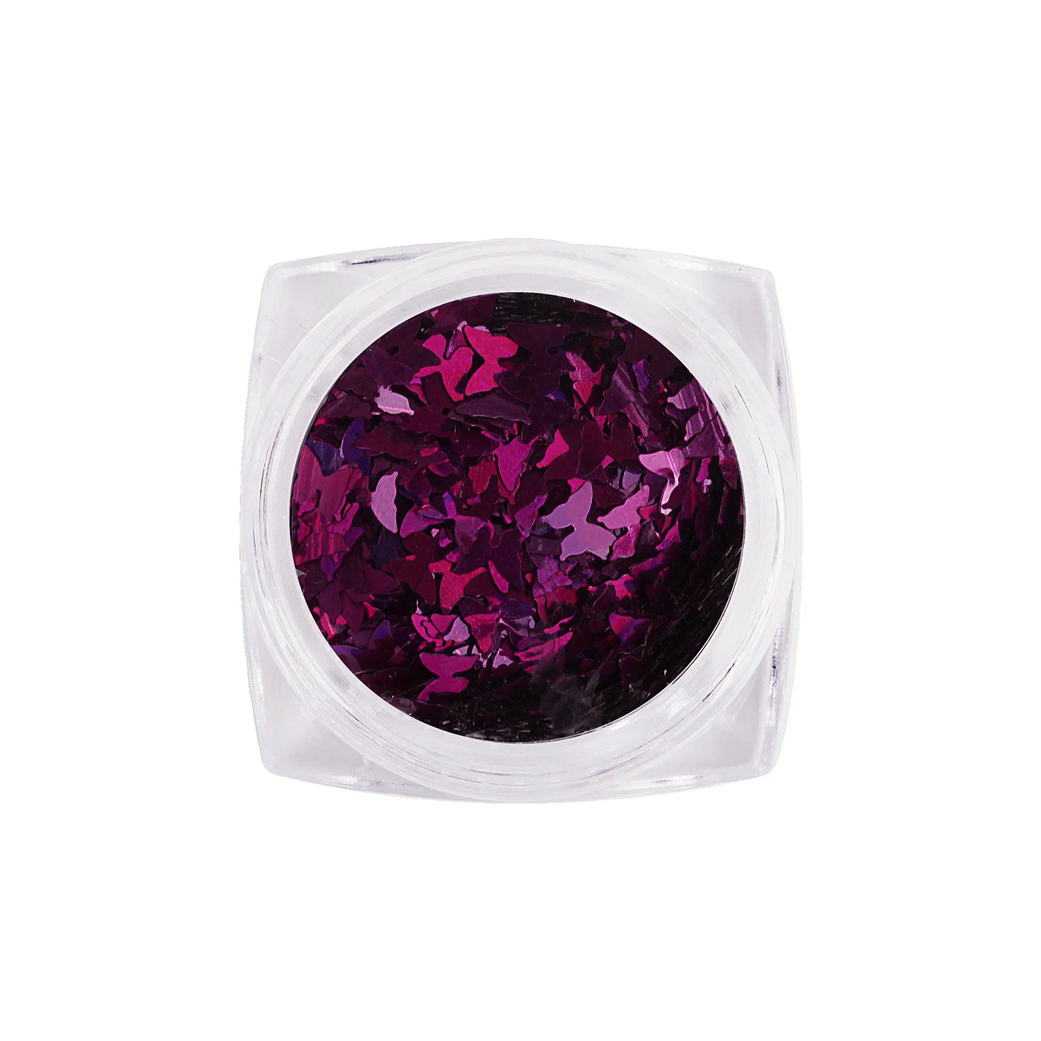 Purple 1 коробка голографического блестящего дизайна ногтей украшения блестки, пластинки наклейки для ногтей Золотой декор белый блеск ногтей инструмент Аксессуары ires - Цвет: Purple