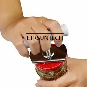 

50pcs Stainless Steel Glass Can Corkscrew Bottle Opener Manual Non-slip Cap Bottle Jar Opener Kitchen Gadget