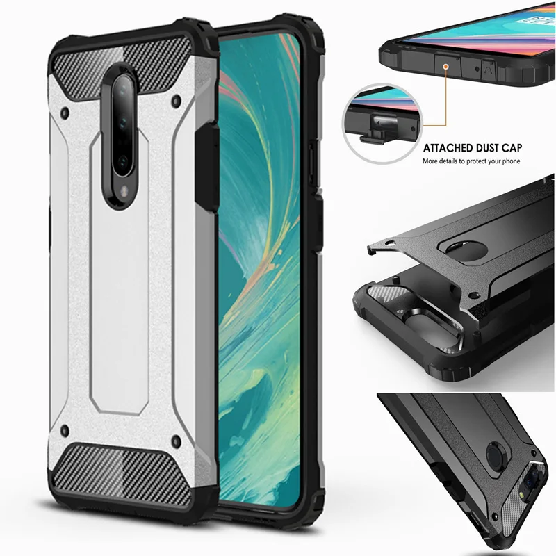 Для Oneplus 7 Чехол Силиконовый прочный армированный Гибридный чехол жесткая задняя