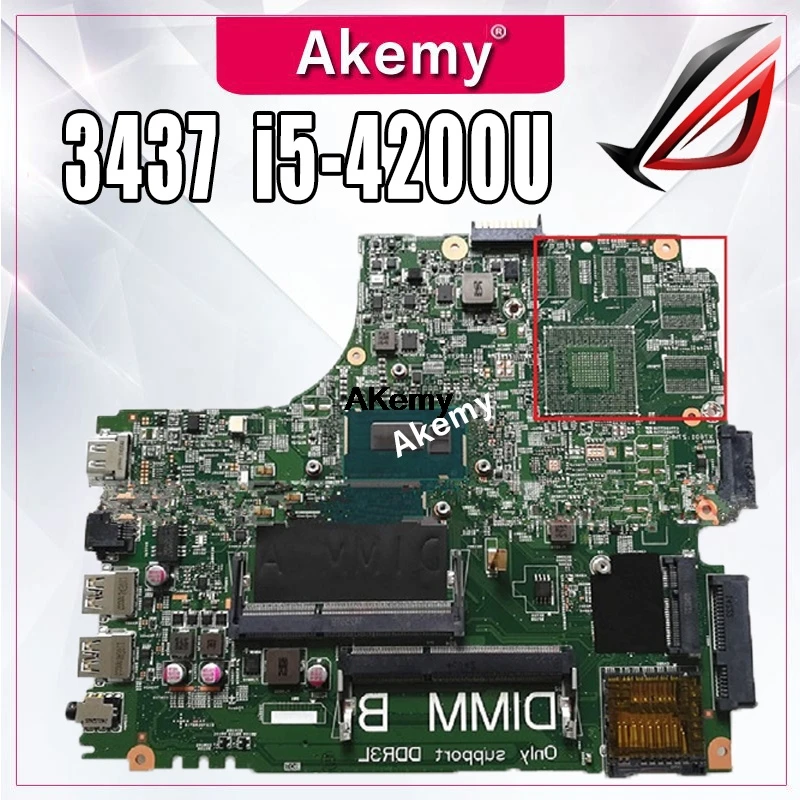 

For DELL 14R 5437 3437 Motherboard I5-4200U CN-0YGRK4 0YGRK4 100% test ok shipping