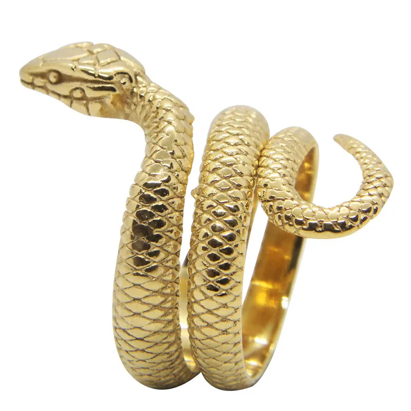 Serpent Snake Ring 316L Stainless Steel Mamba Spirit Fashion Unisex Jewellery Size 5-13 4