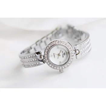 

reloj mujer Luxury Brand Diamond Watches Woman Elegant Small Female Watch Dress Silver Ladies Wrist Watches Round Watches 2020