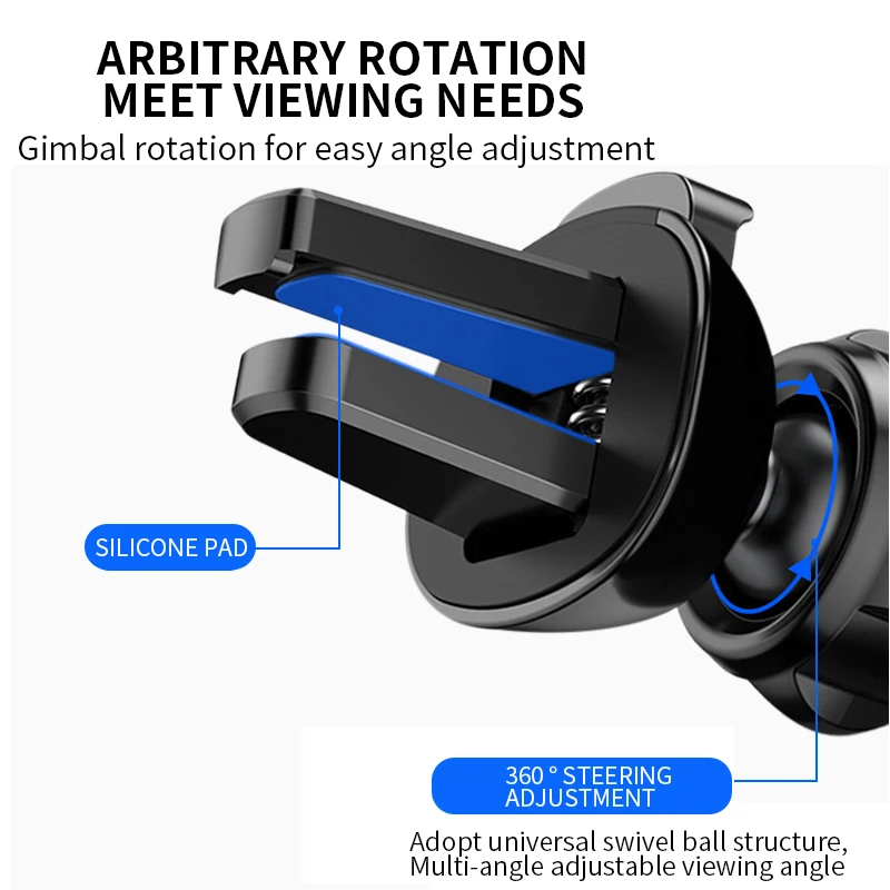 Гравитационный Автомобильный держатель для телефона, держатель на вентиляционное отверстие автомобиля, автомобильный держатель для iPhone 8 X XS Max, samsung, Xiaomi, универсальный держатель для мобильного телефона