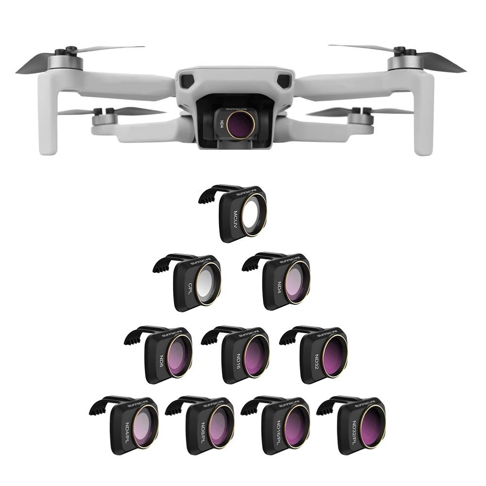 Hot Sale JDU Lens Filters For DJI Mavic Mini Drone Gimbal Camera CPL UV ND4 ND8 ND16 ND32 Multi Coated Filters Kit Accessories 